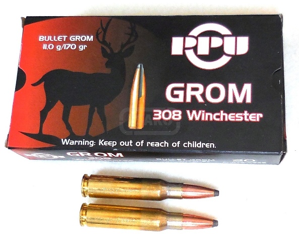 Náboj Kulový PPU 308 Win. GROM 170 GR
