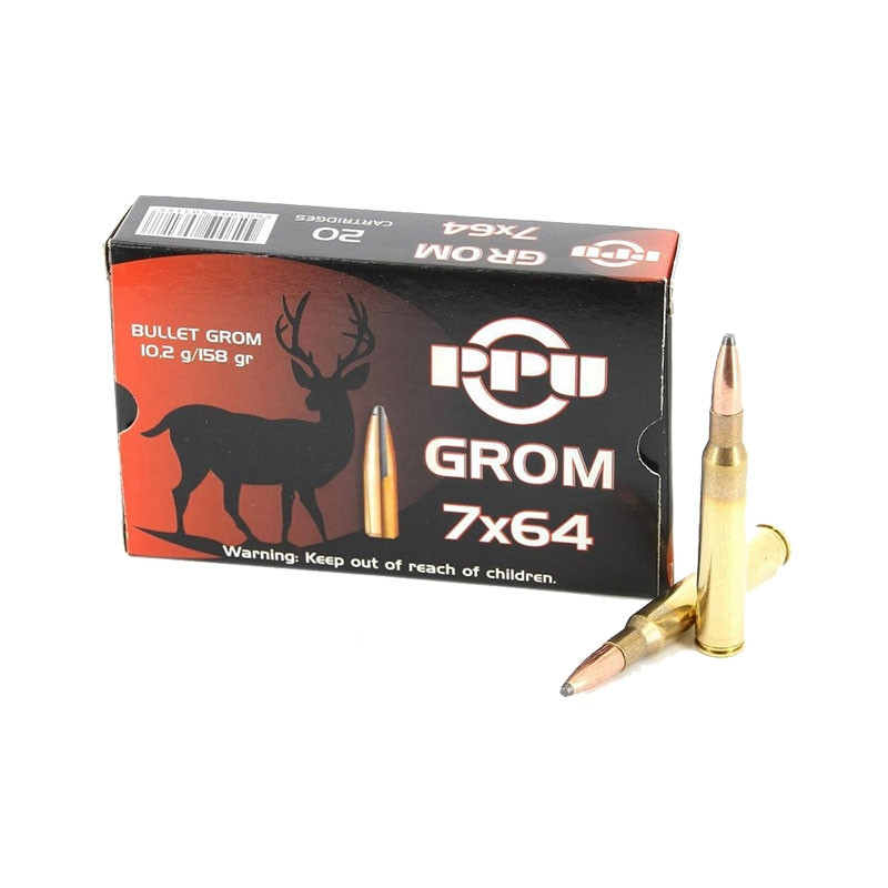 Náboj Kulový PPU 7x64 GROM 158 GR