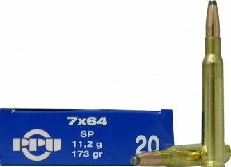 Náboj Kulový PPU 7x64 SP 173 GR