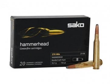 Náboj kulový SAKO 270 Win., Super Hammerhead 9,7g