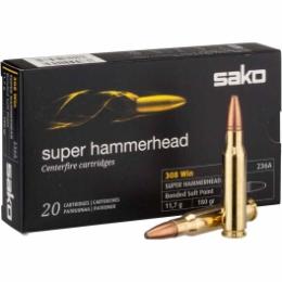 Náboj kulový SAKO 308 Win., Super Hammerhead 11,7g