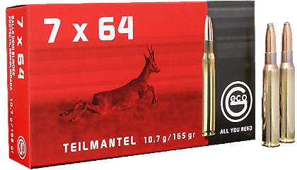 Náboj kulový GECO, 7x64, SP (TM) 10,7 g