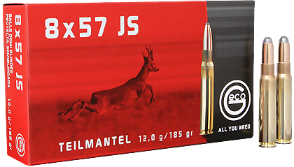 Náboj kulový GECO, 8x57 JS, SP (TM) 12 g